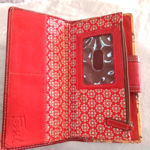 Vintage Fossil Leather Boho Wallet - Picture 8 of 12